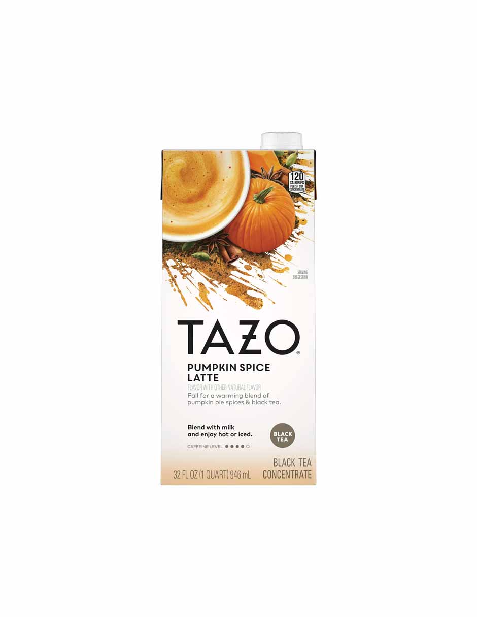 TAZO Pumpkin Spice Chai Latte concentrado de té negro 946ml