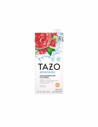 Tazo Refreshers Concentrado de té helado de pepino y sandía 946ml