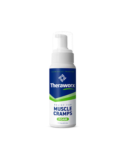 Theraworx espuma para aliviar calambres musculares y espasmos 210ml