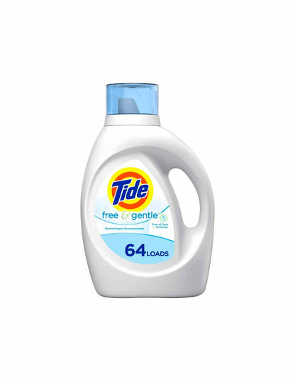 Tide Free & Gentle Detergente líquido para ropa 2.48L