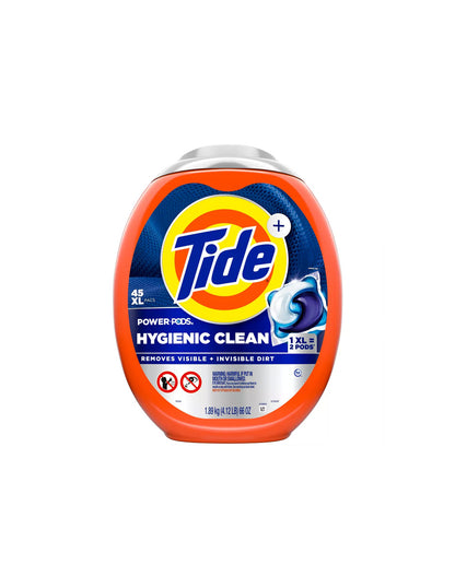 Tide Power Pods, limpieza higiénica, original (variedad)