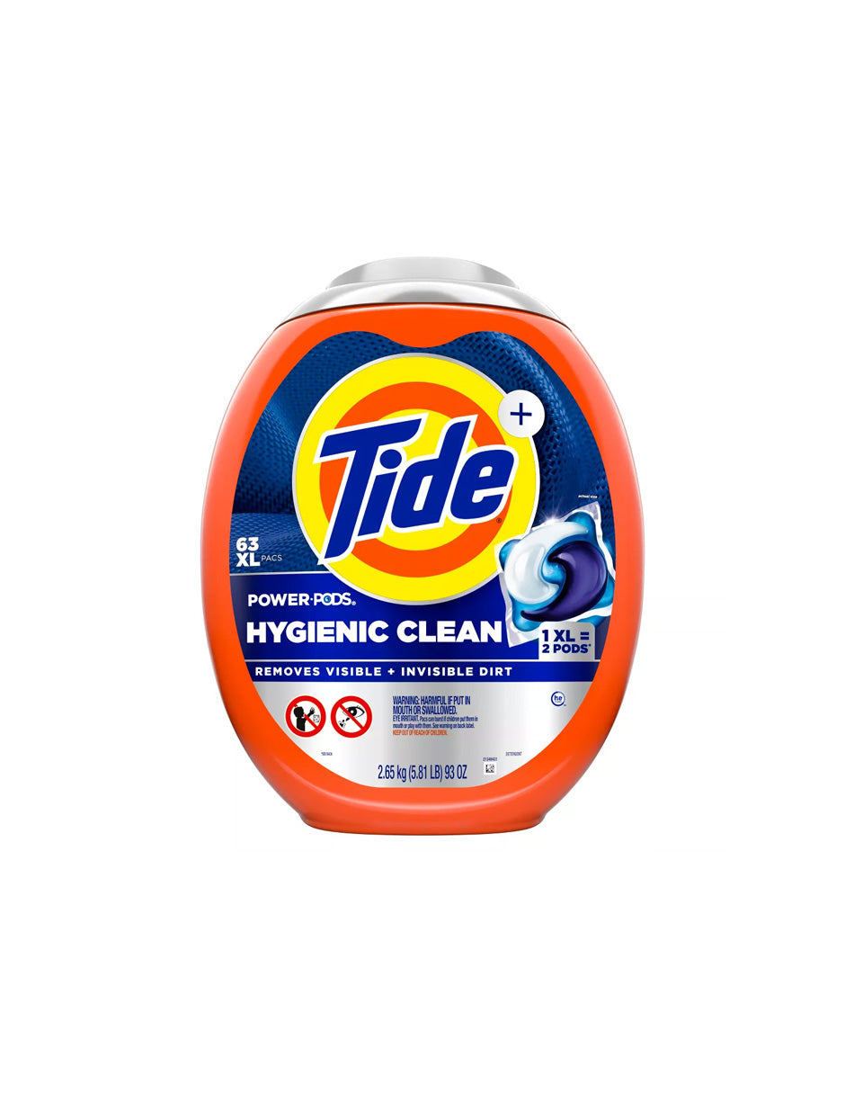 Tide Power Pods, limpieza higiénica, original (variedad)