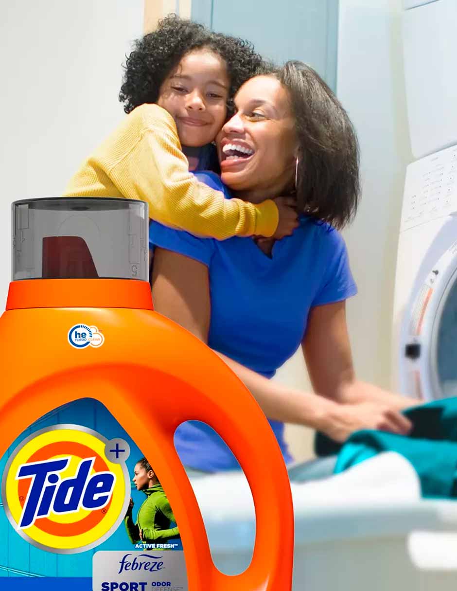 Tide Plus Febreze Sport Active Fresh Detergente líquido de alta eficiencia 2.72 Lt