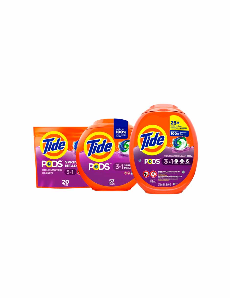 Detergente para ropa Tide Pods Spring Meadow (variedad)