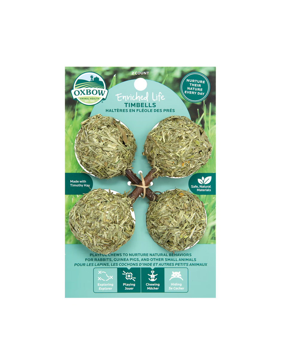 Oxbow Enriched Life Timbells Chew para conejos, paquete de 2