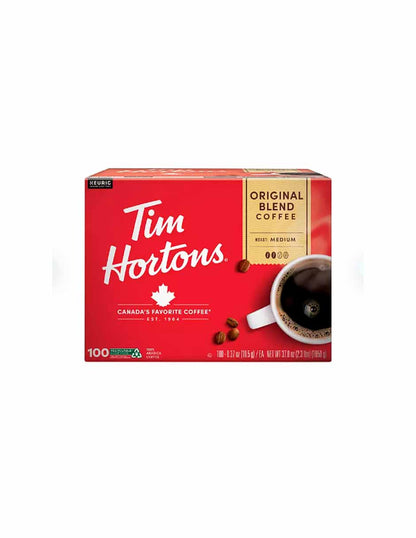 Tim Hortons Cápsulas Keurig K-Cup mezcla original 100 ct