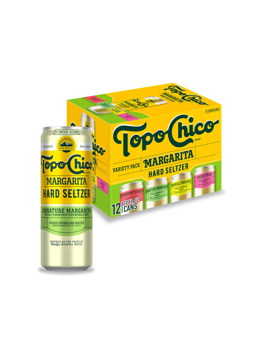 Topo Chico Hard Seltzer Margarita Variety Pack Cerveza Paquete de 12 latas