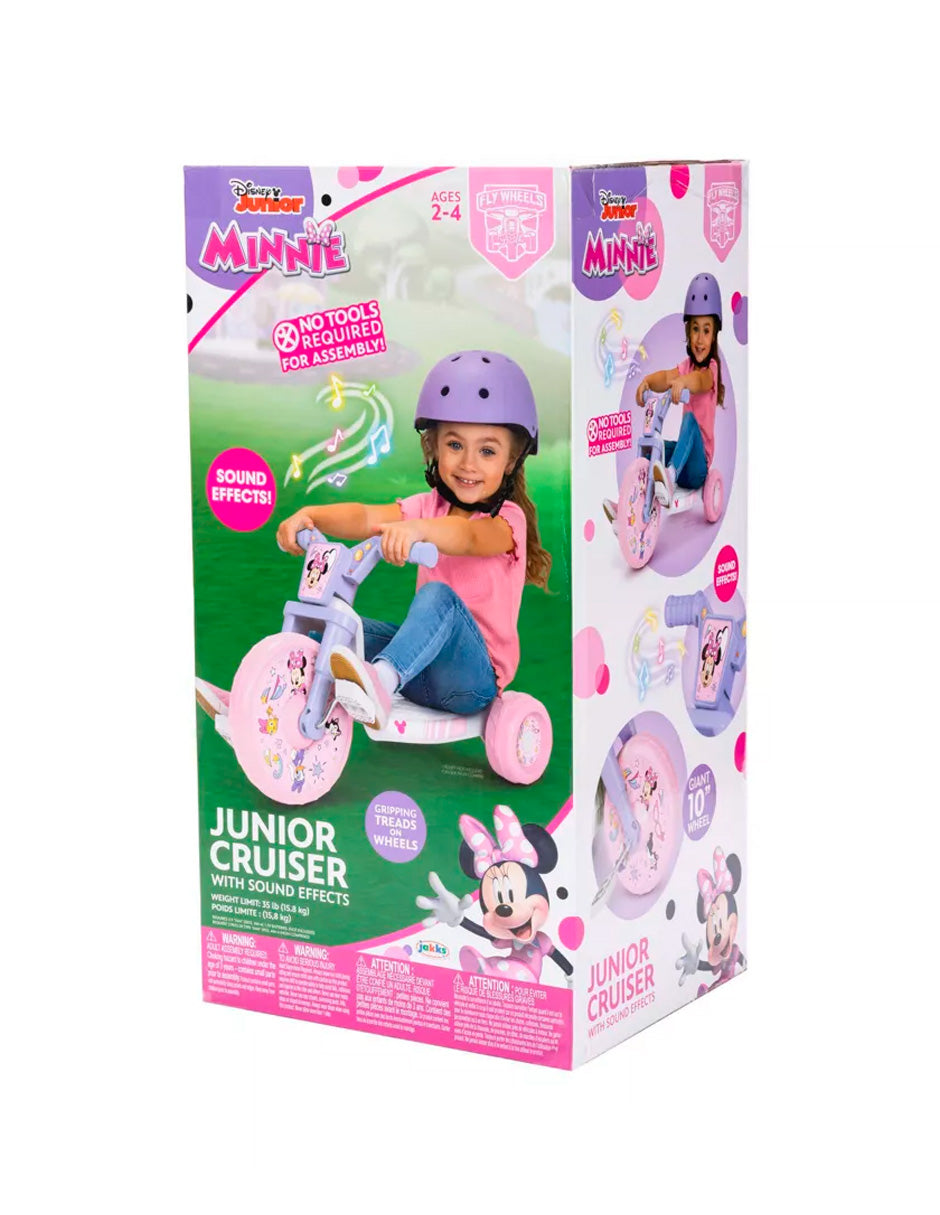 Triciclo infantil con volante de 10" de Minnie Mouse con sonido electrónico