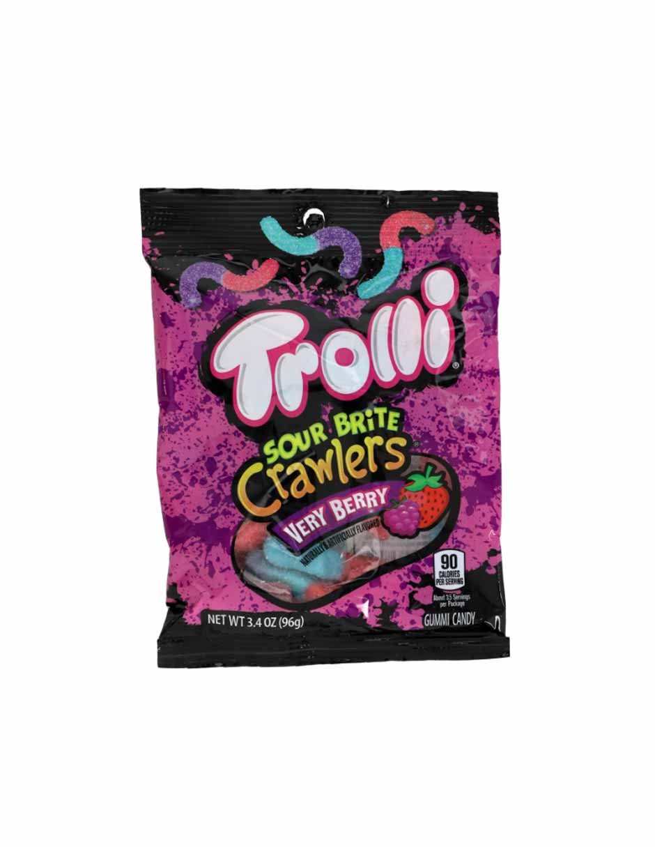 Trolli sour brite crawlers very berry gomitas 96gr