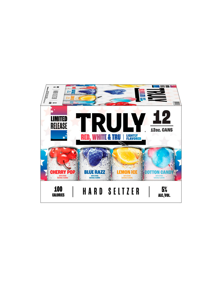 TRULY Hard Seltzer  Red, White & tru 12 pack