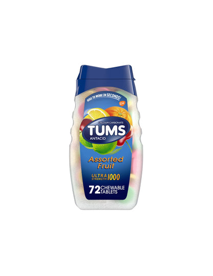 Tums ultra fuerte, 72 tabletas sabor frutas
