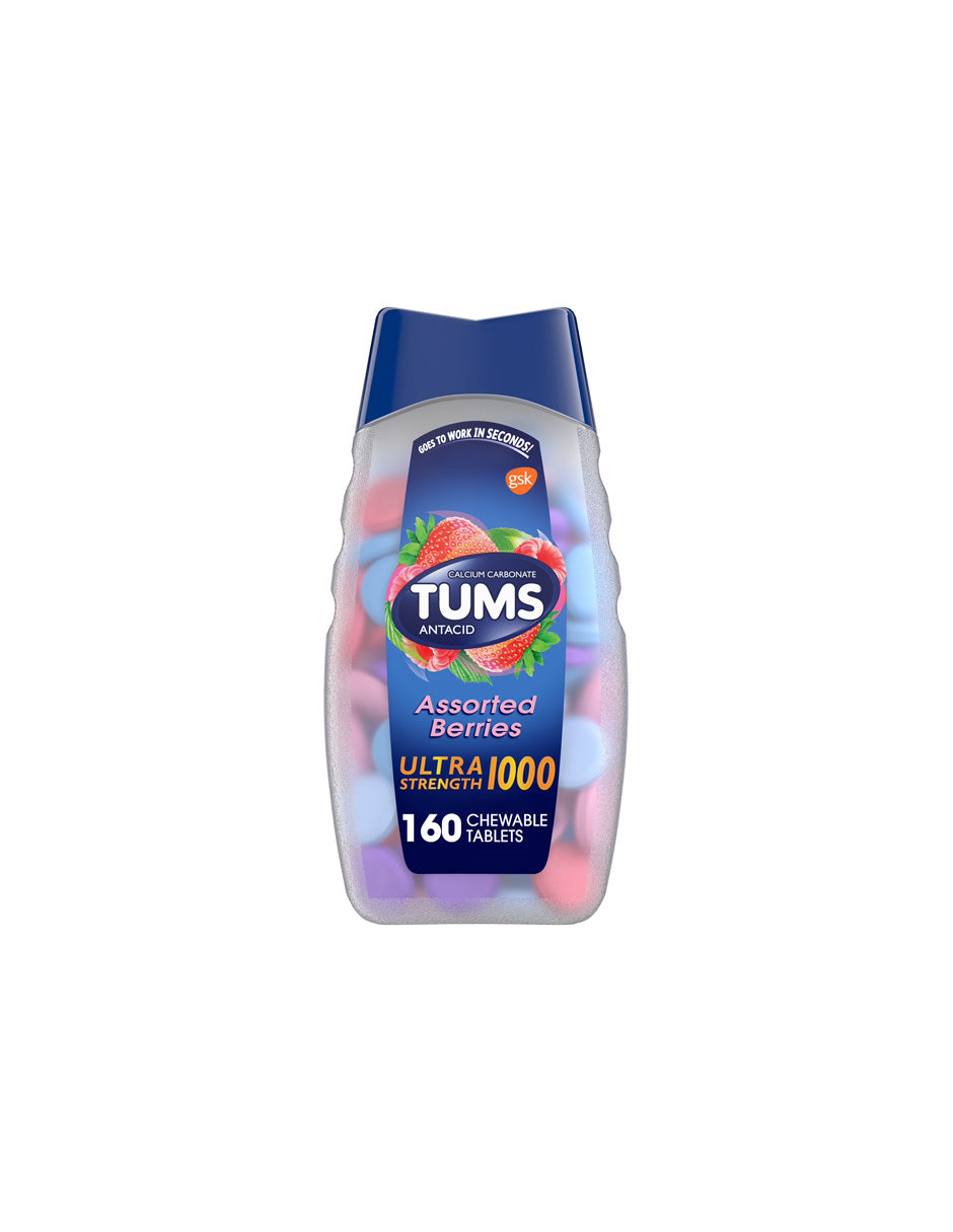 Tums Assorted Berries Ultra fuertes 160 tabletas