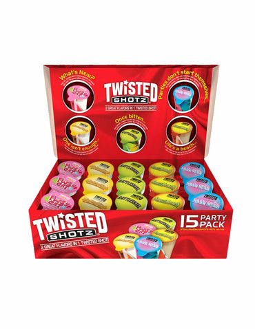 Twisted Shotz red party 15 pack