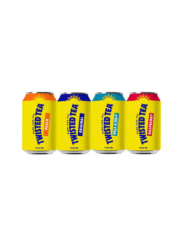 Twisted Tea Hard Iced Tea,paquete variado 12 piezas
