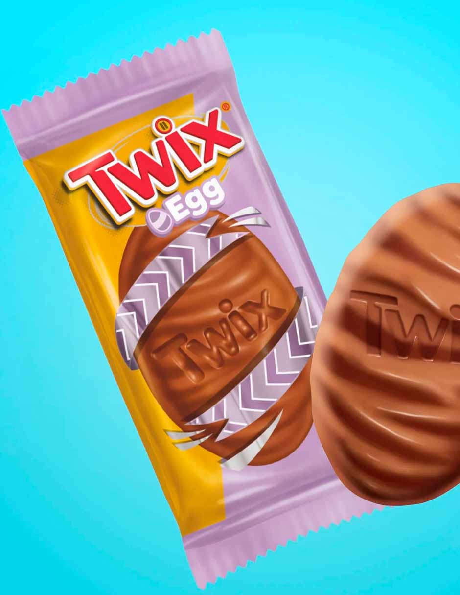 Twix chocolates huevitos de Pascua, 6 unidades