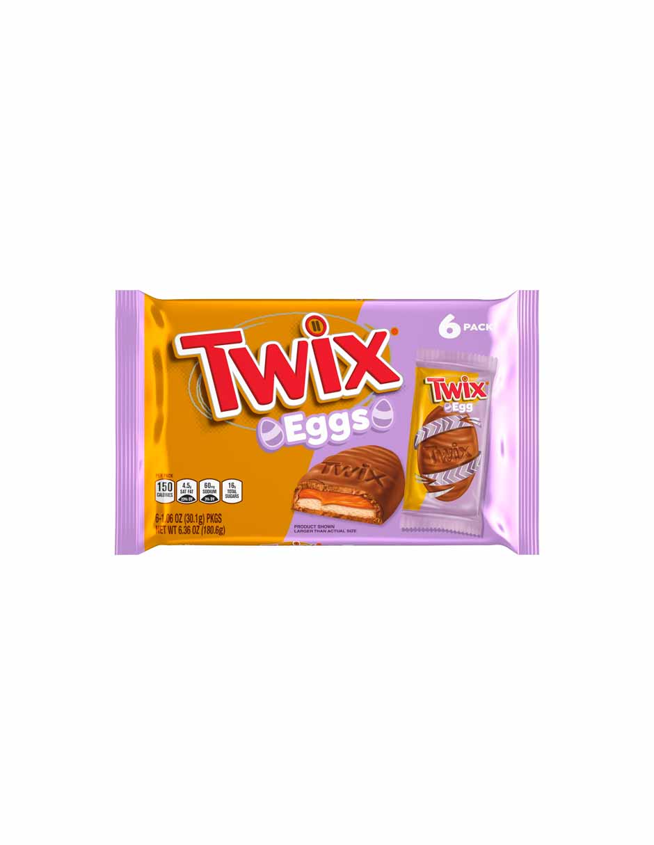 Twix chocolates huevitos de Pascua, 6 unidades