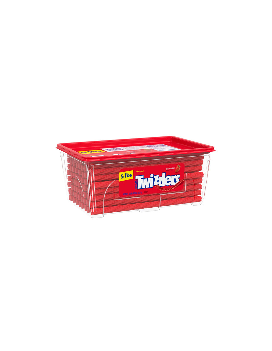 Twizzlers Twists estilo regaliz con sabor a fresa,  2.2kg