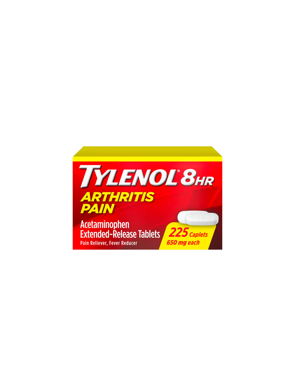 Tylenol 8 Hr para el dolor de artritis, 225 capsulas