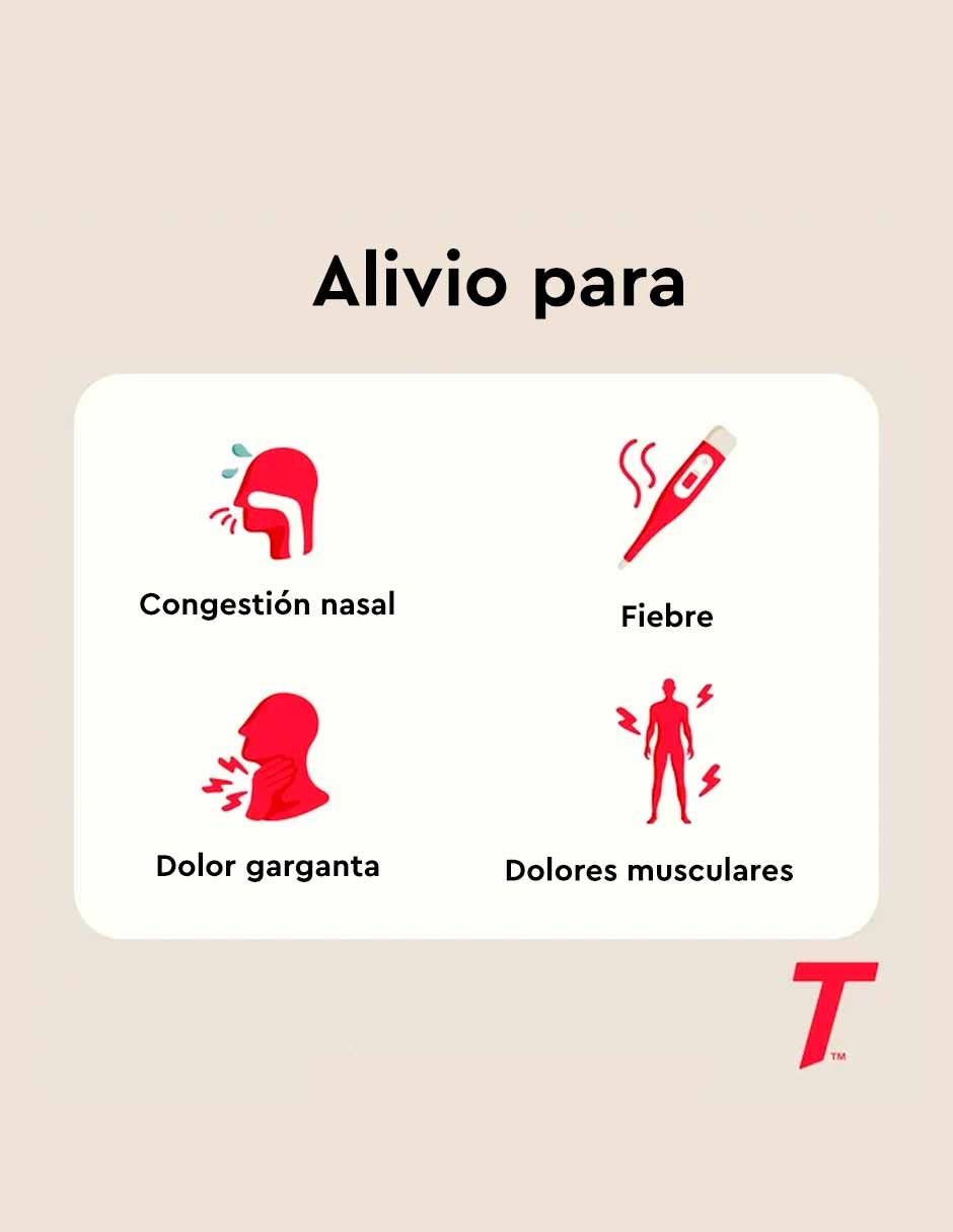 Tylenol Resfriado y gripe severo alivio de múltiples síntomas, 24 unidades