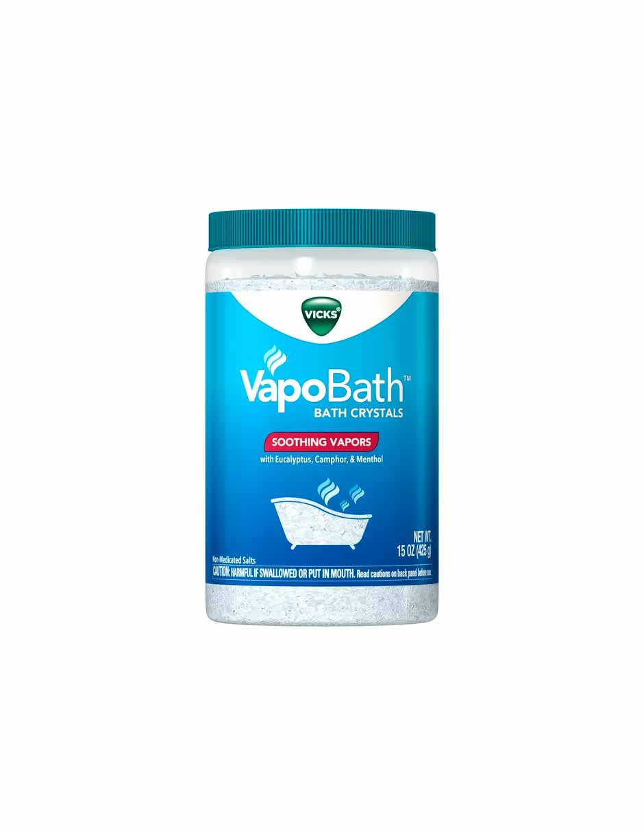 Vicks VapoBath sales no medicinales para alivio de resfriado y tos 425gr