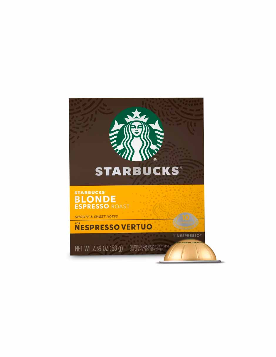 Starbucks Blonde cápsulas Nespresso Vertuo 10 cápsulas