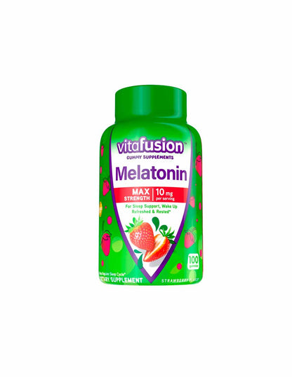 Vitafusion Gomitas melatonina 10mg sabor fresa 100 unidades