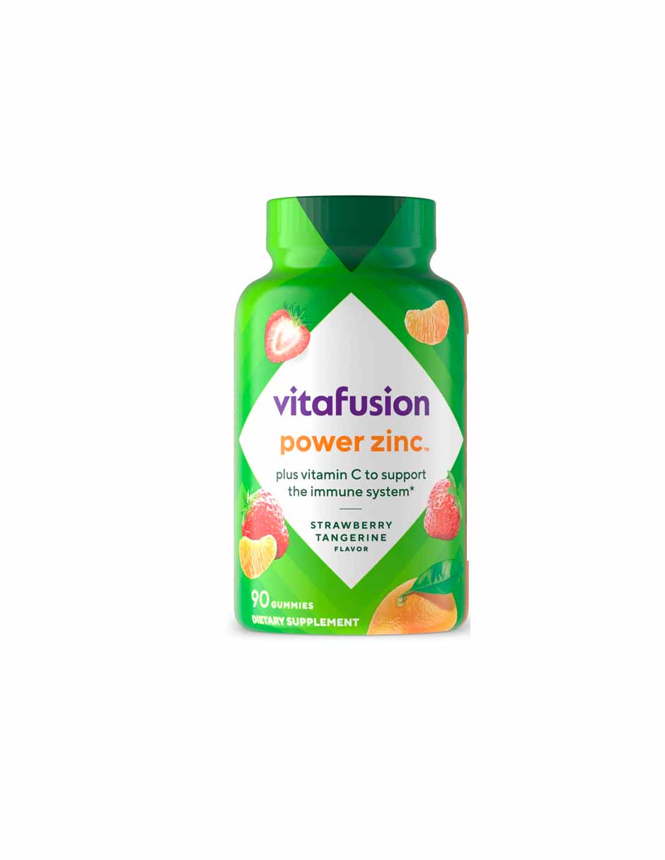 Vitafusion GomitasPower zinc, apoyo inmunológico 90 unidades