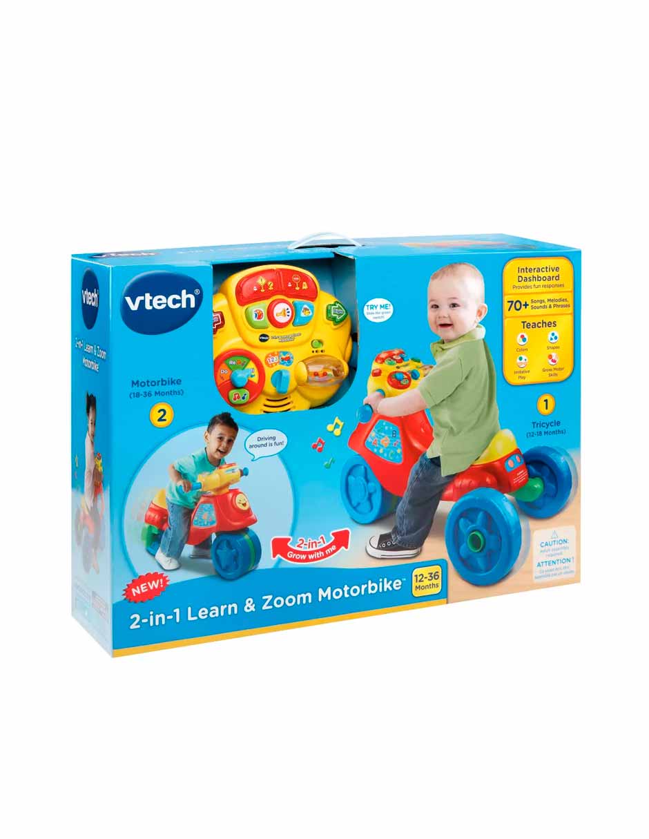 VTech 2 en 1  triciclo con actividades