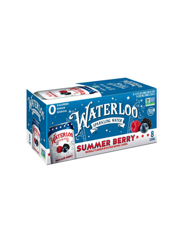 Waterloo Sparkling Water paquetes de 8 latas 355ml