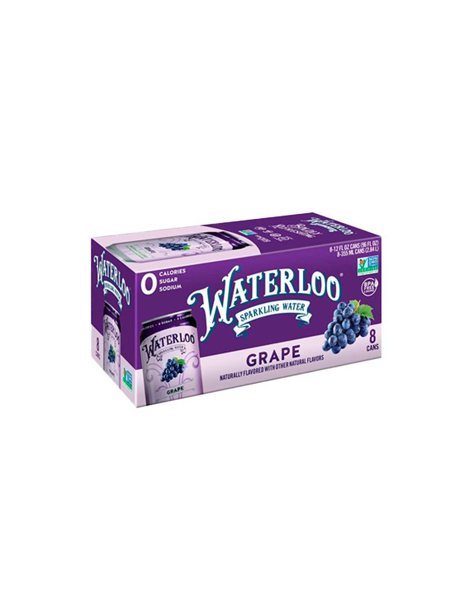 Waterloo Sparkling Water paquetes de 8 latas 355ml