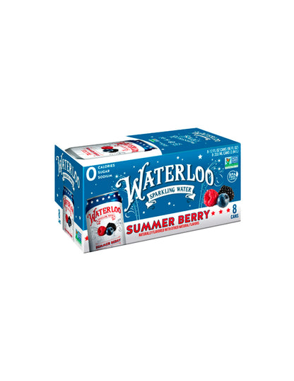 Waterloo Sparkling Water paquetes de 8 latas 355ml