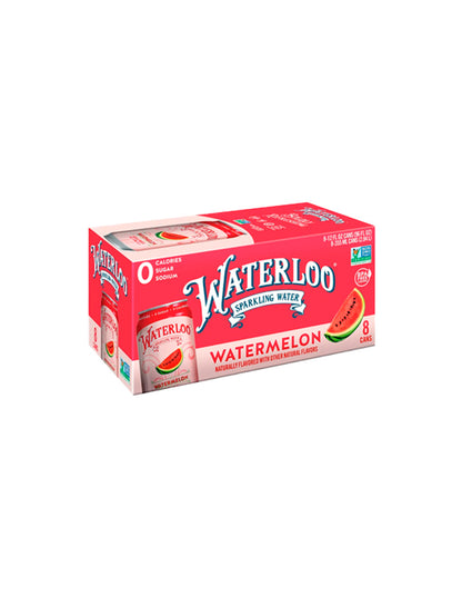 Waterloo Sparkling Water paquetes de 8 latas 355ml