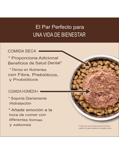 Alimento para gatos adultos Wellness® CORE® de interior: natural, sin cereales, con pollo, pavo y harina de pollo