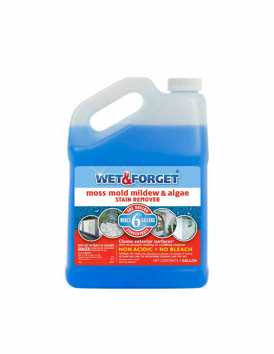 Wet Forget Limpiador de superficies para exteriores elimina el moho 3.7L