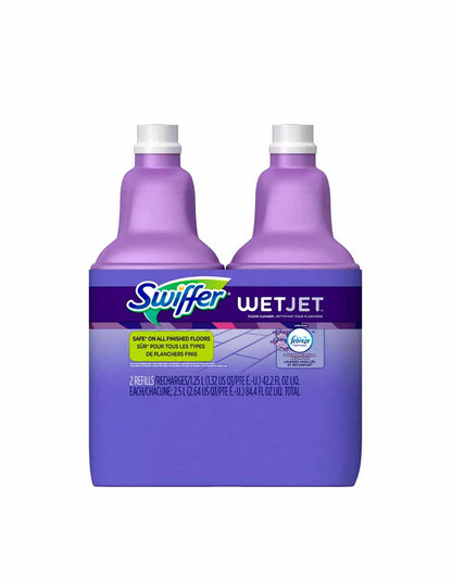 Swiffer WetJet repuestos líquidos aroma lavanda y vainilla 1.25L 2 pack