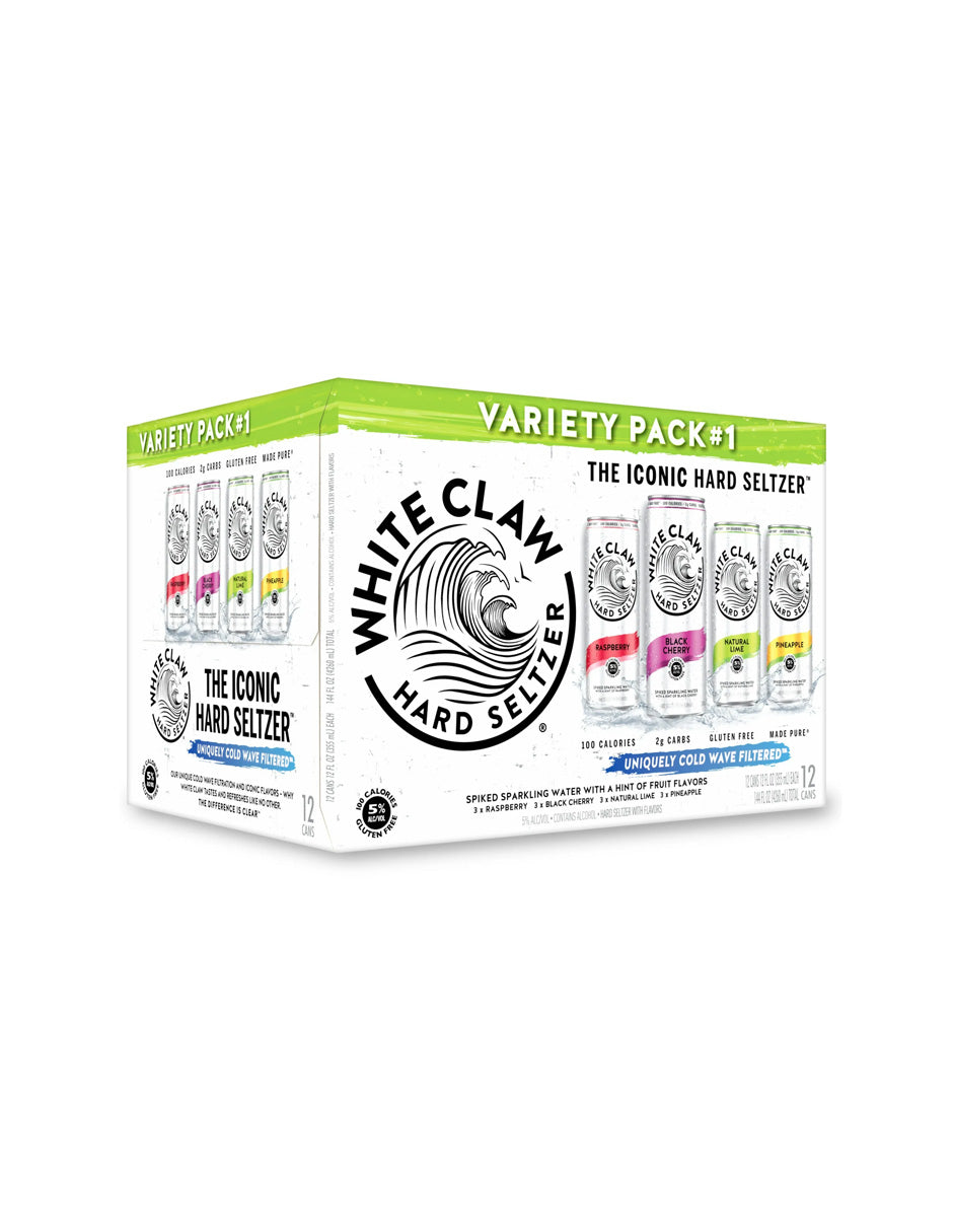 Hard Seltzer White Claw Pack 12 Latas Surtido