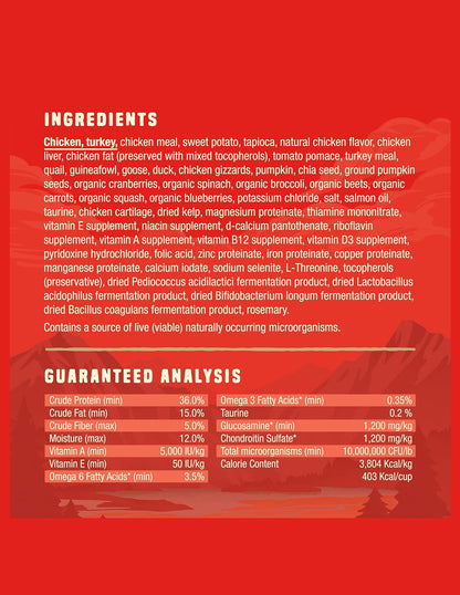 Alimento seco para perros alto en proteína Stella & Chewy's receta pradera 1.59kg