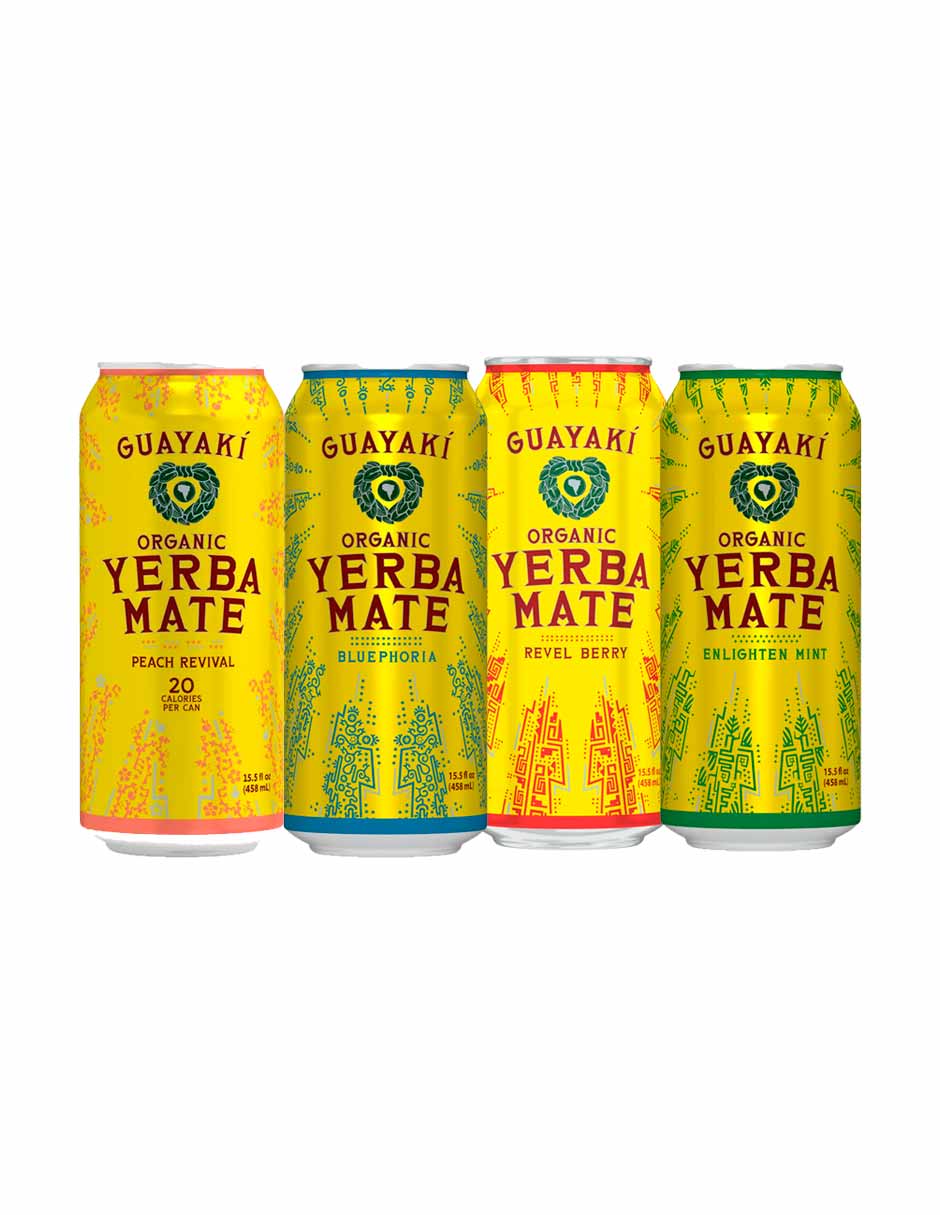 Guayaki Bebida energética alternativa a la yerba mate 458ml (variedad)