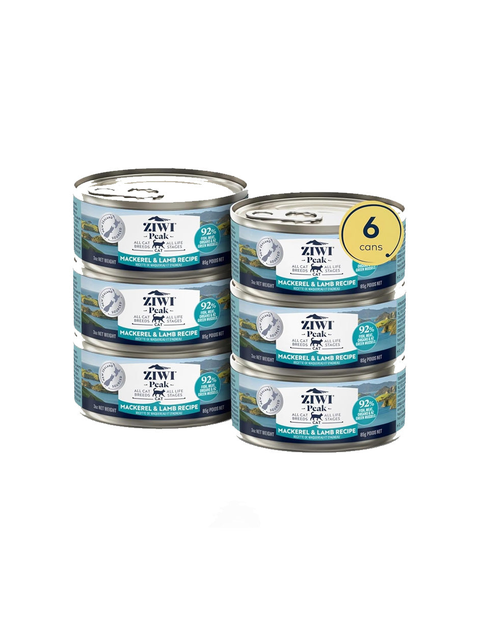 ZIWI Peak Alimento Húmedo Natural para Gatos Alto en Proteína 6 pack (elige sabor)