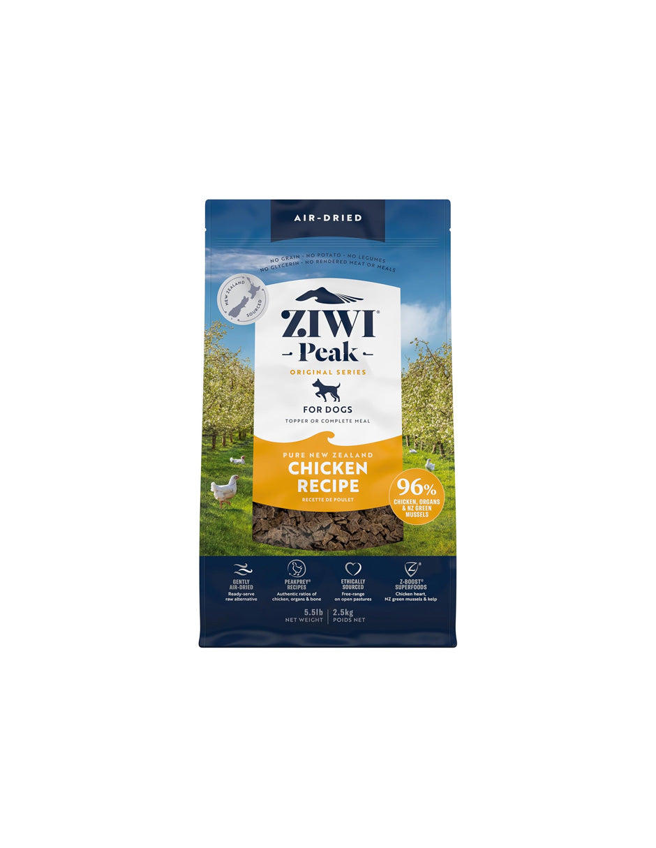 Alimento para perros secado al aire sin granos ZIWI Peak receta pollo (variedad)