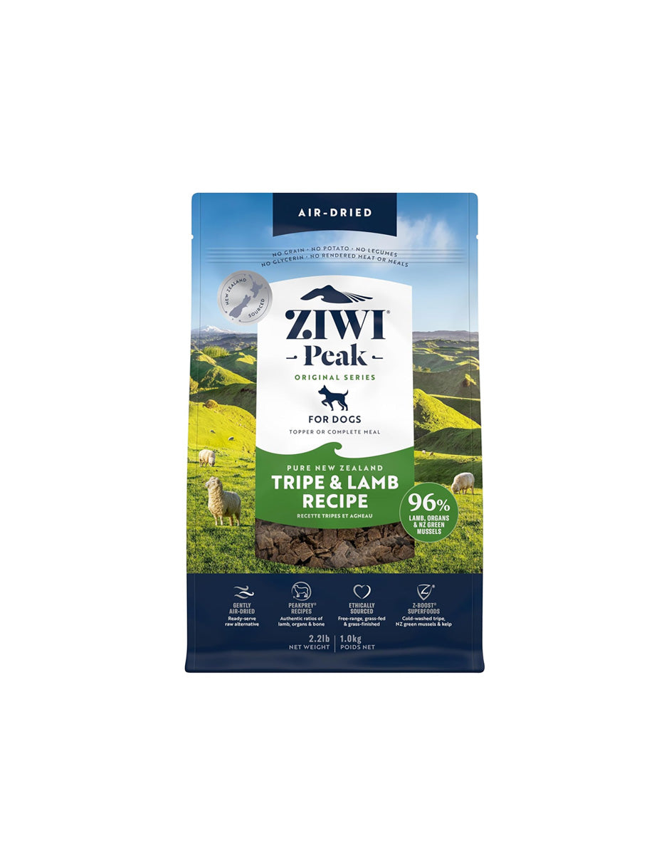 Alimento para perros secado al aire sin granos ZIWI Peak Cordero (variedad)