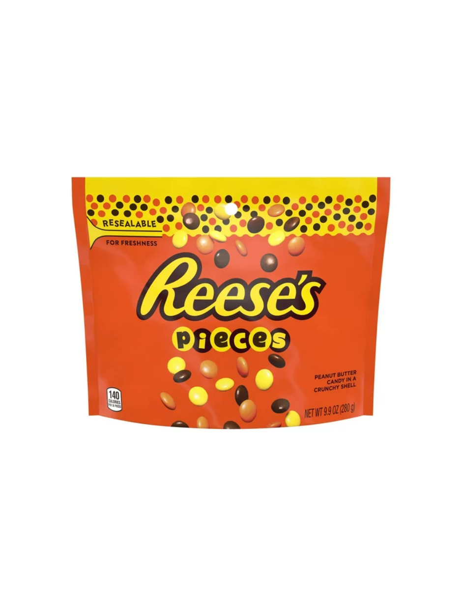 REESE'S, PIECES Mantequilla de maní en un caramelo crujiente, sin gluten, 280gr