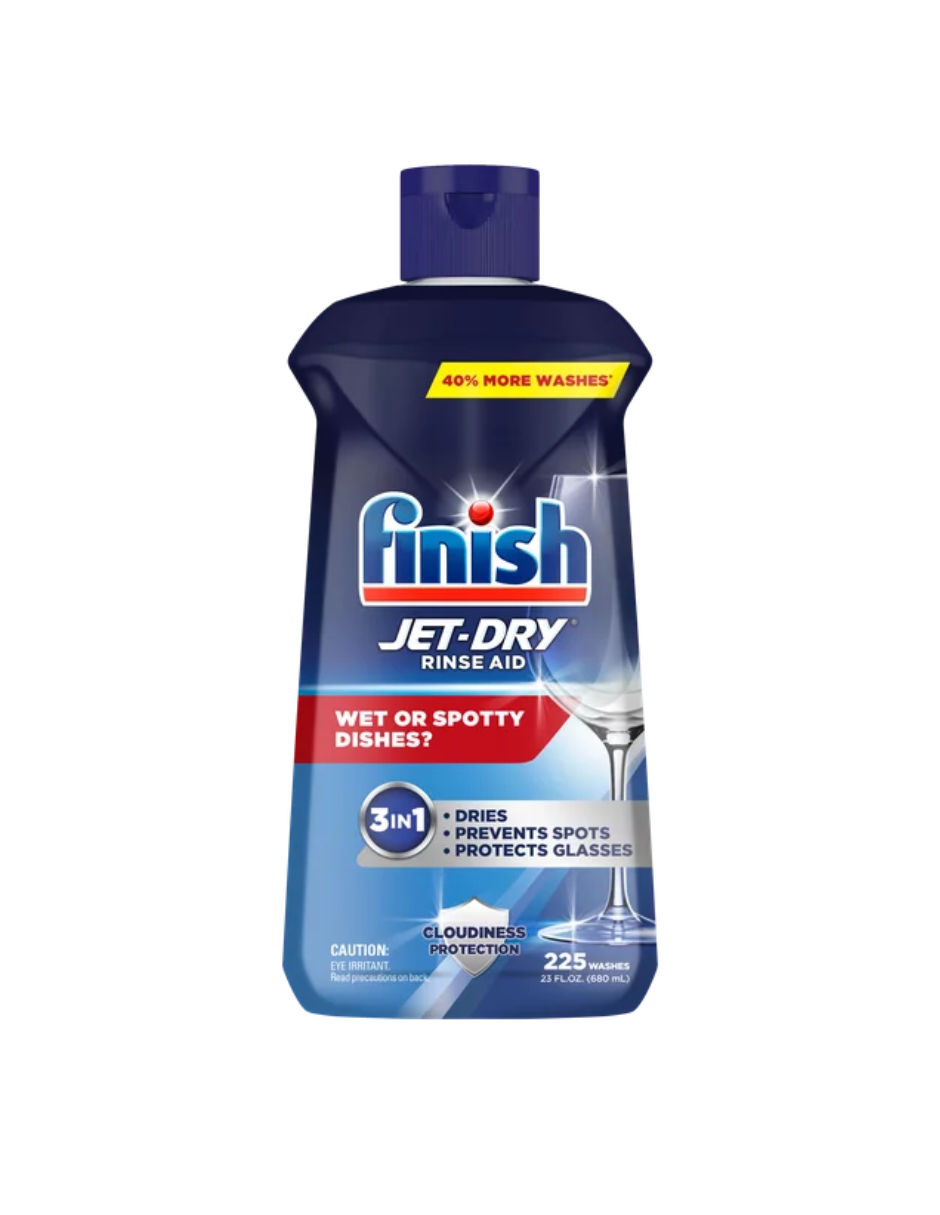 Finish Jet-Dry Rinse Aid, 23 oz, agente de enjuague para lavavajillas y agente de secado 680ml