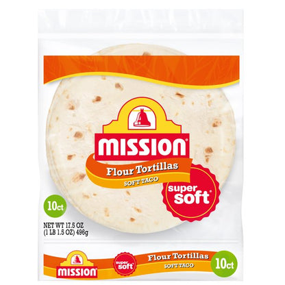 Tortillas de harina Mission Soft Taco 496gr