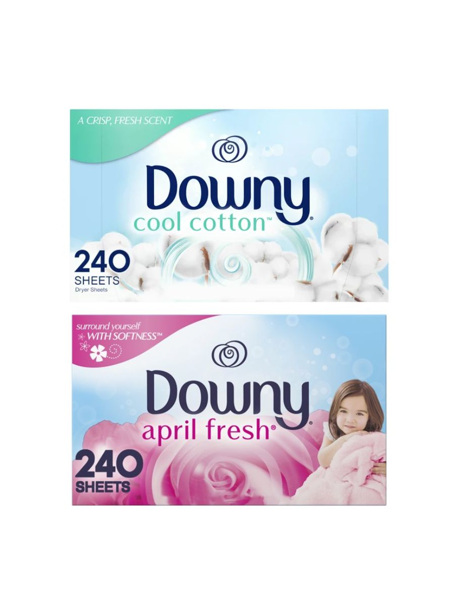 Downy Hojas para secadora variedad de aromas 240 unidades