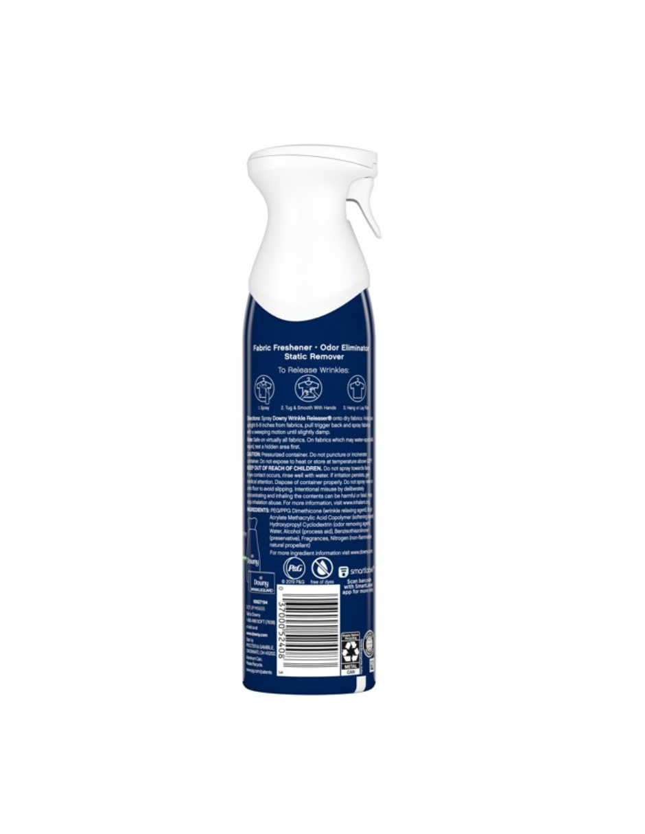 Downy Spray eliminador de arrugas en la ropa, aroma fresco 275gr