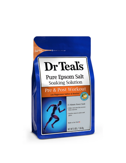 Dr. Teals Epsom Salt con sulfato de magnesio y mentol 1.36kg