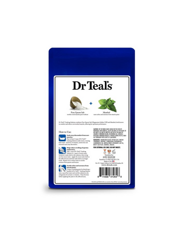 Dr. Teals Epsom Salt con sulfato de magnesio y mentol 1.36kg