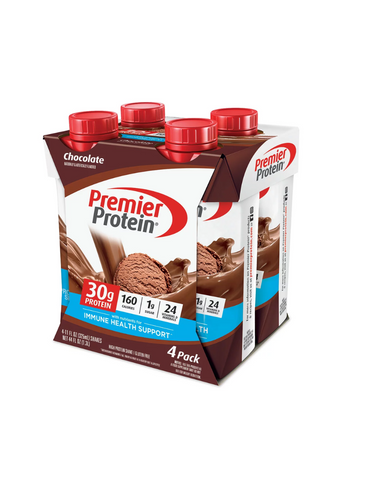 Premier protein batido alto en proteínas de chocolate 325ml 4 unidades