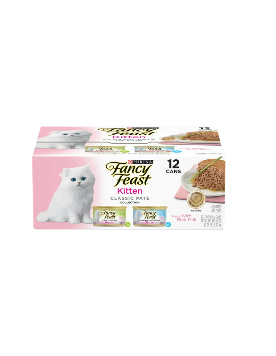 Purina Fancy Feast Alimento húmedo para gatos para gatos 12 unidades